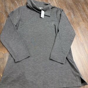 CJ Banks Gray Long Sleeve Top